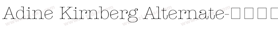 Adine Kirnberg Alternate字体转换
